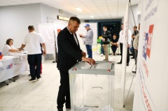 Глава Тбилисского района проголосовал в 8 утра